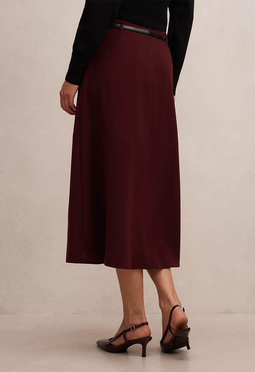 Forever New - Millie belted midi skirt in currant