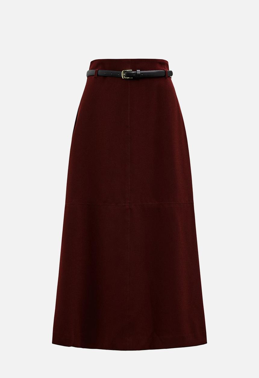 Forever New - Millie belted midi skirt in currant