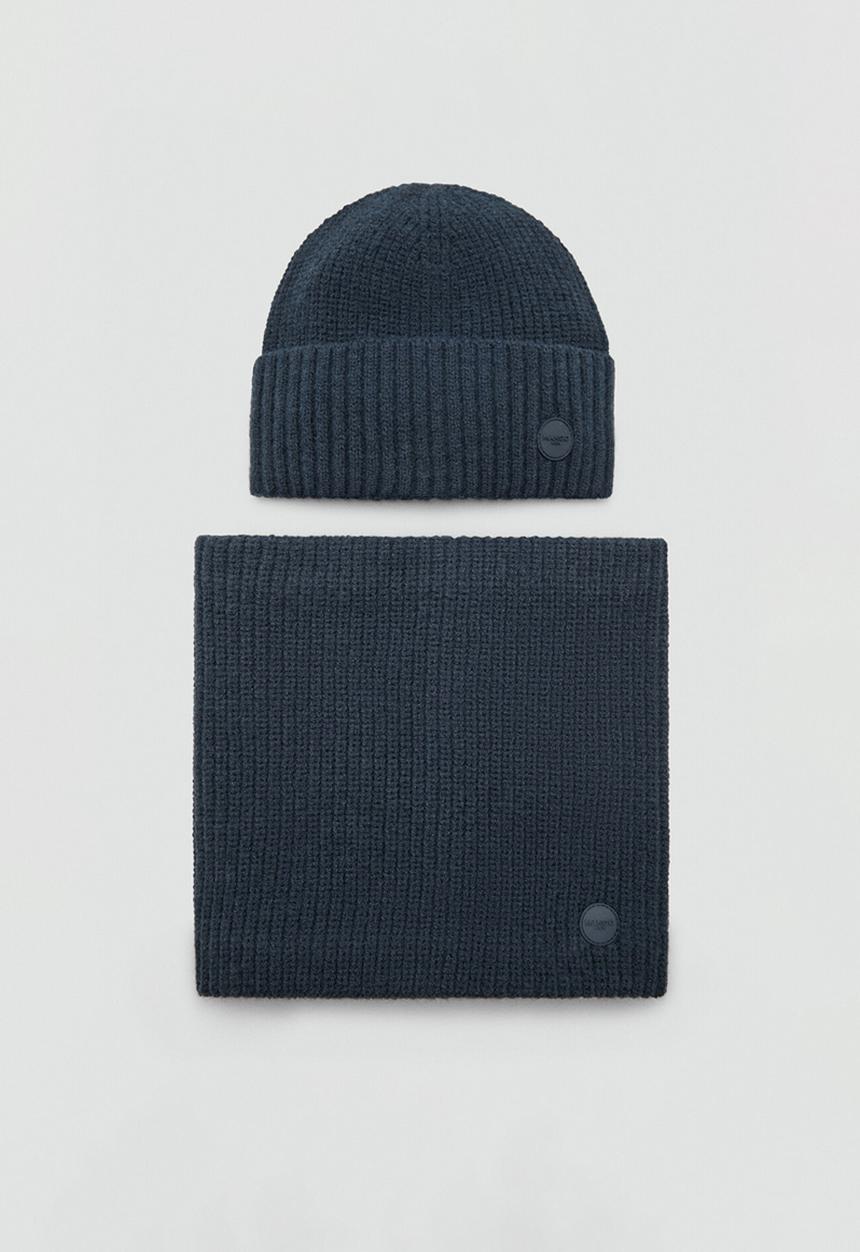 MANGO - Beanie CRAIGN - Navy