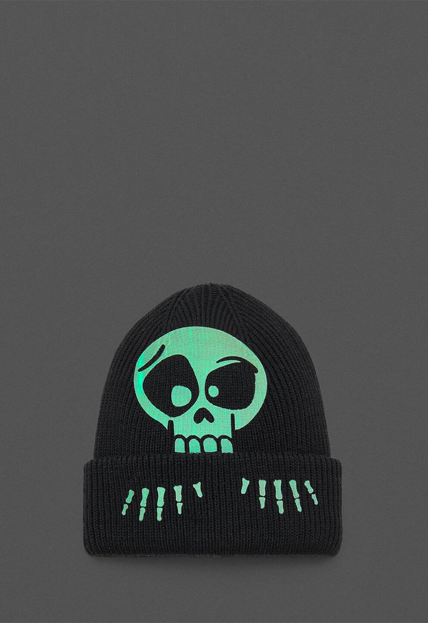 MANGO - Beanie BONE - black