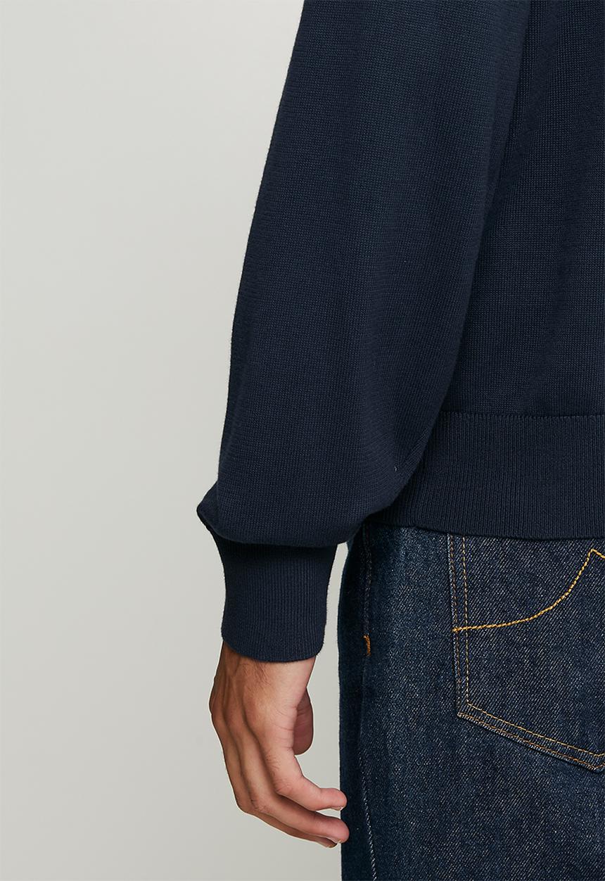 Calvin Klein - Long sleeve Ez Cotton Crewnk Sweater 12Gg - Dark Sapphire