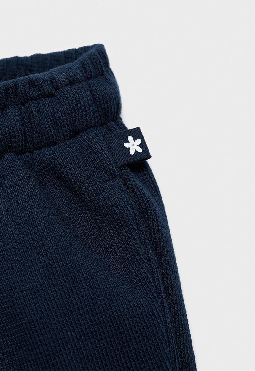 MANGO - Trousers gofre - navy