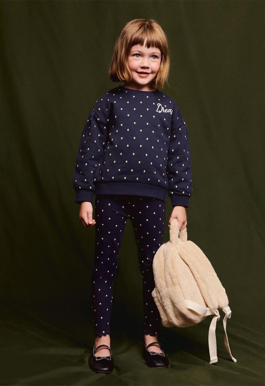 MANGO - Leggings sweetset - navy