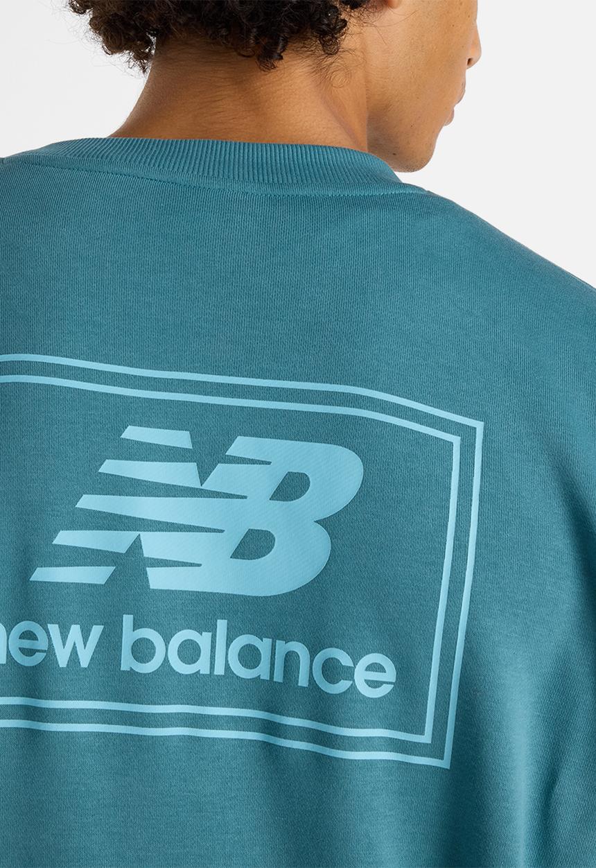 New Balance  - New Balance Woven Label Crew - Blue