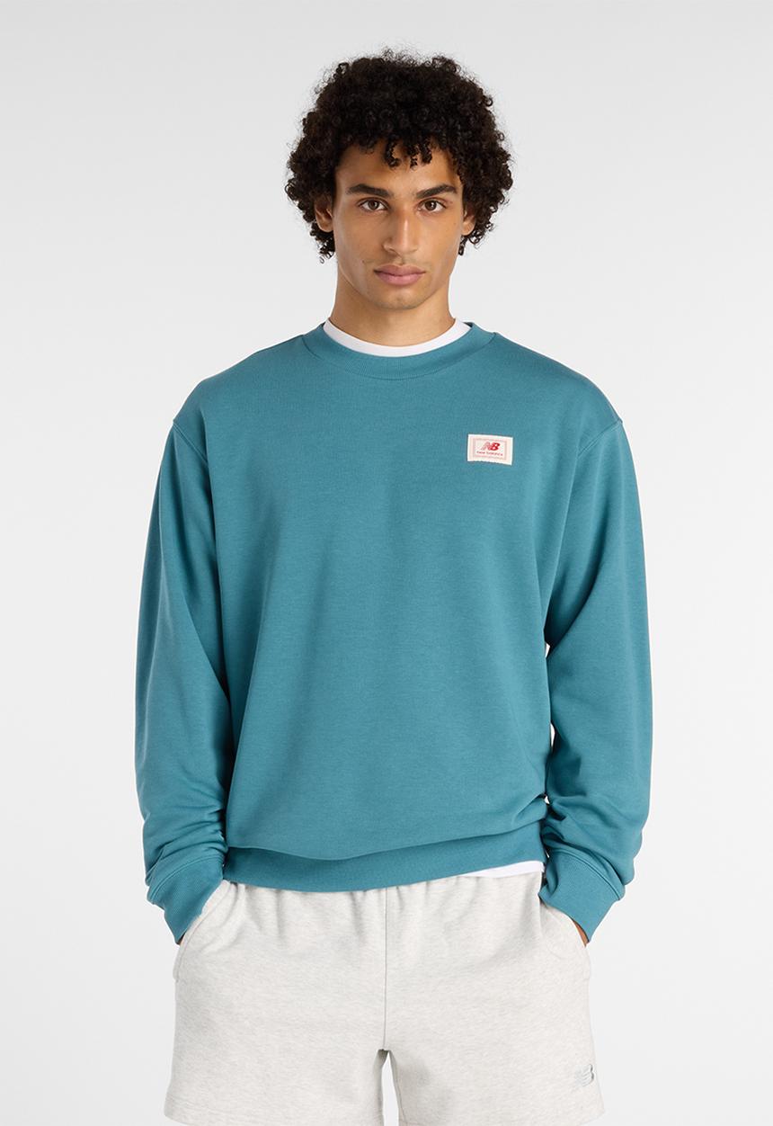 New Balance  - New Balance Woven Label Crew - Blue