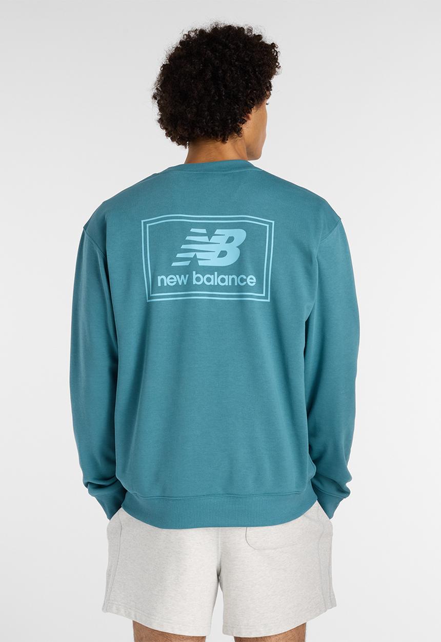 New Balance  - New Balance Woven Label Crew - Blue