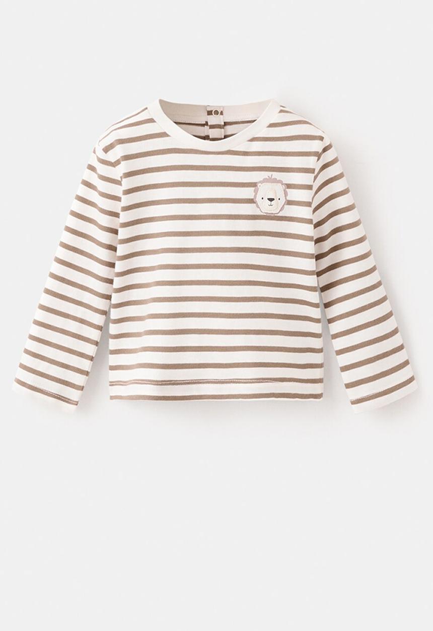 MANGO - T-Shirt LION - Natural