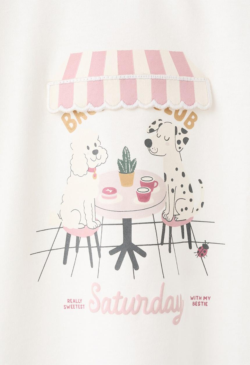 MANGO - Camiseta - Natural