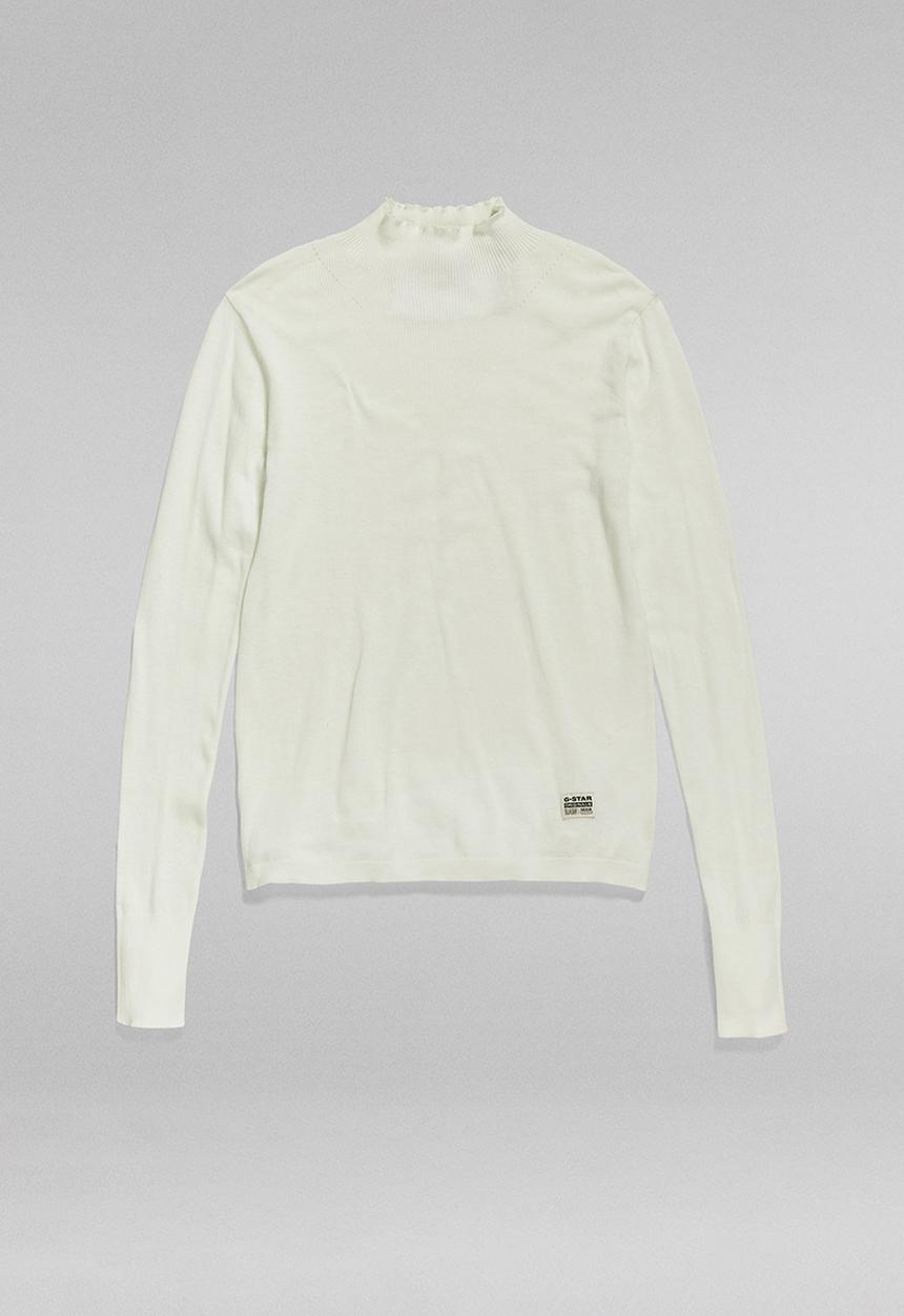 G-STAR - Stokyr turtle slim knit wmn l\s - lightest sky