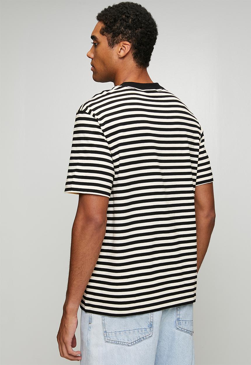 Calvin Klein - Short sleeve 20s stripe jersey monologo cn tee - multi