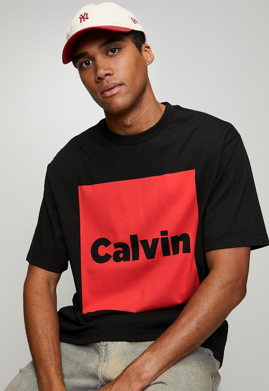 Calvin Klein - Short sleeve 16S Io Calvin Box Graphic Tee - Black