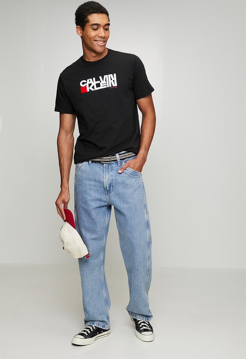 Calvin Klein - Short sleeve Eu Ck Redbox Graphic Tee - Black