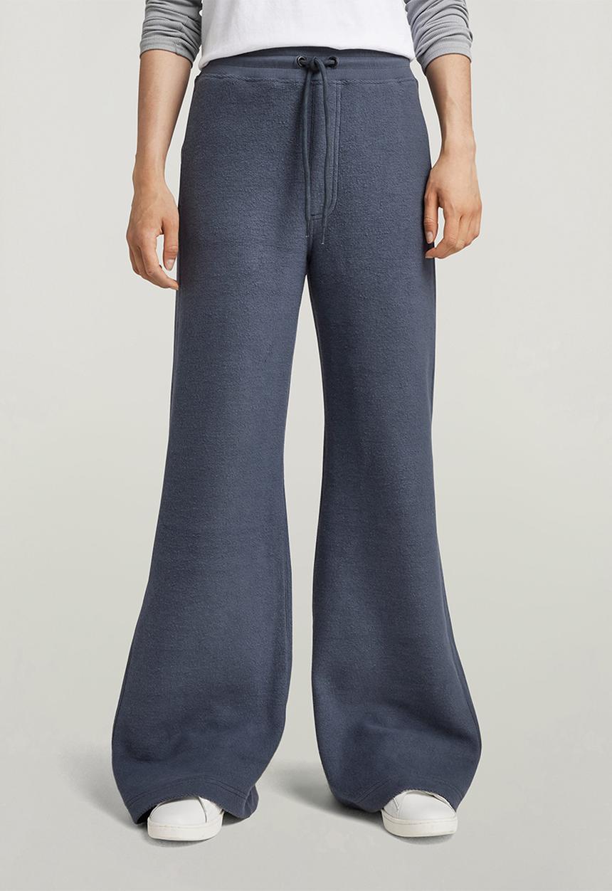 G-STAR - Shearling wide leg sw pant wmn - fantem blue