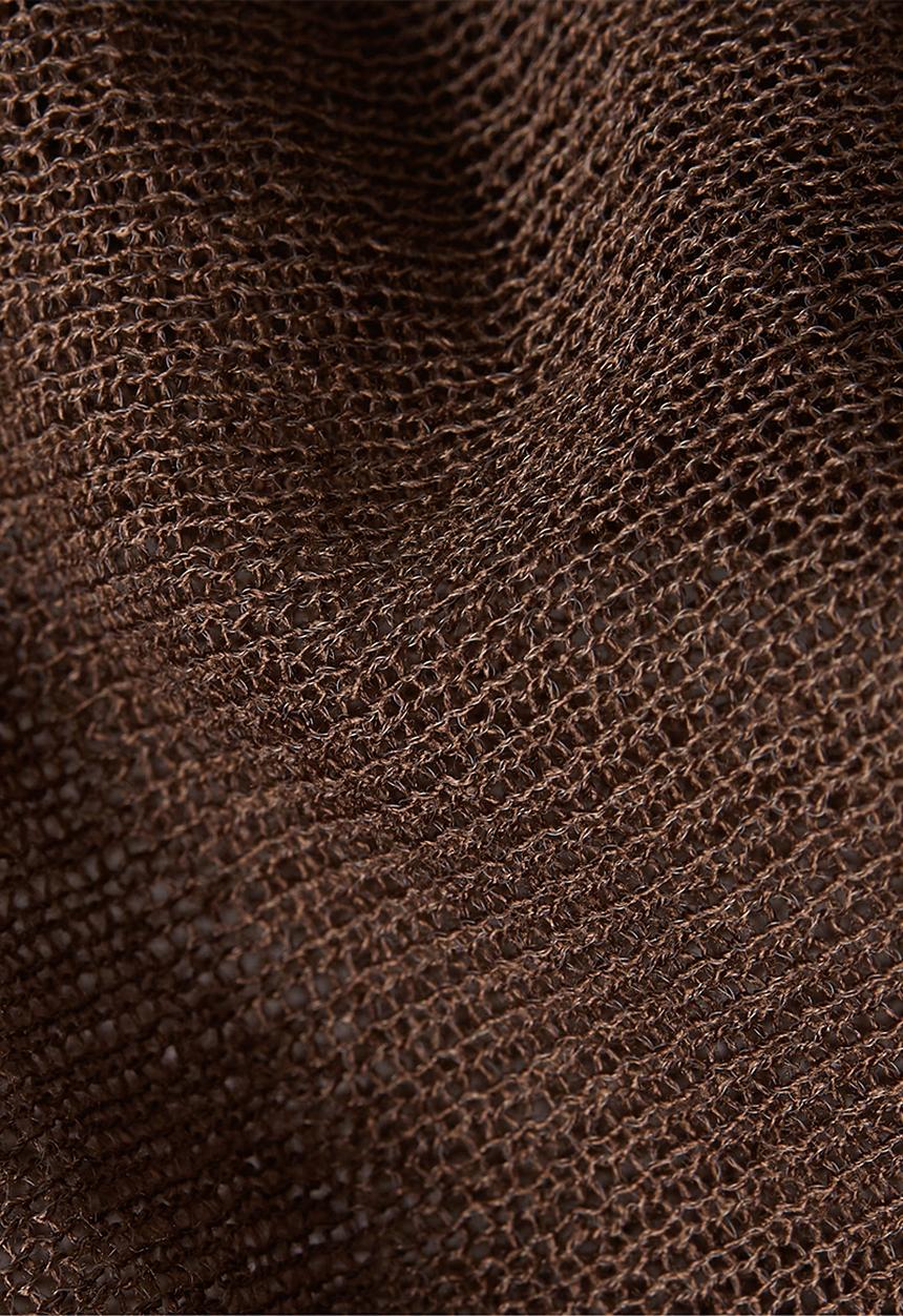 G-STAR - Sheer loose turtle knit wmn - chocolat