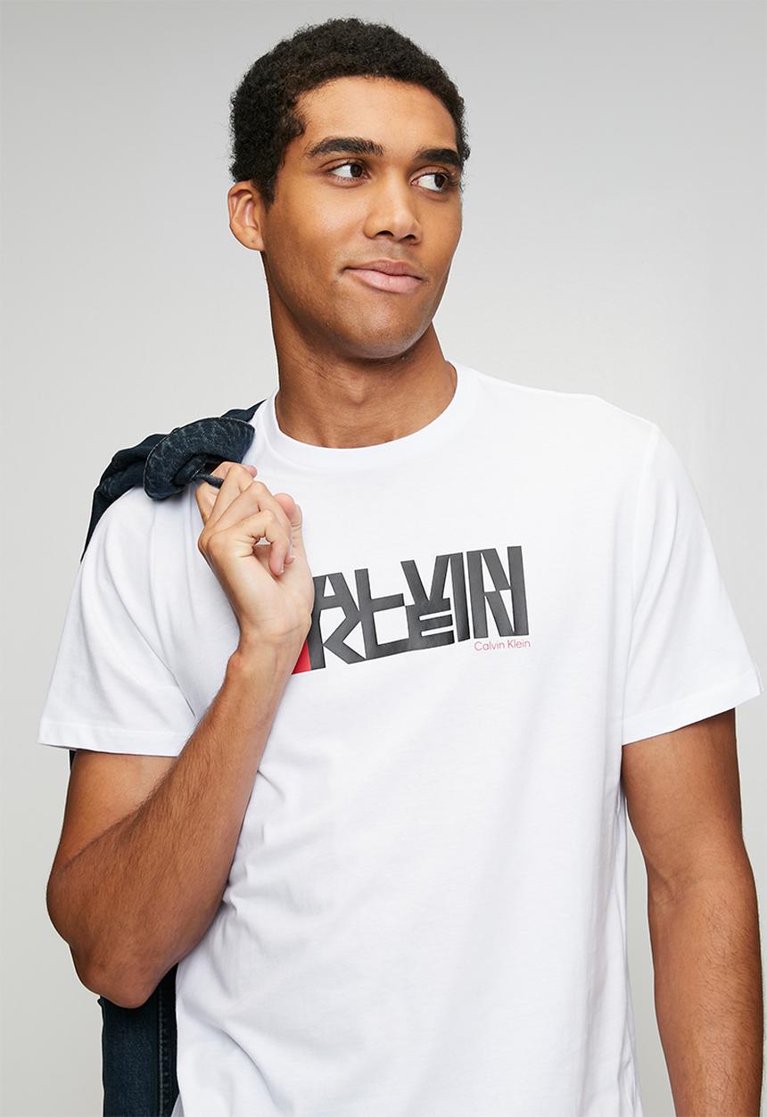 Calvin Klein - Ss 30S Eu Ck Redbox Graphic Tee - Brilliant White
