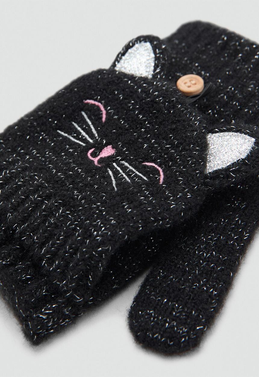 MANGO - Gloves  -  black