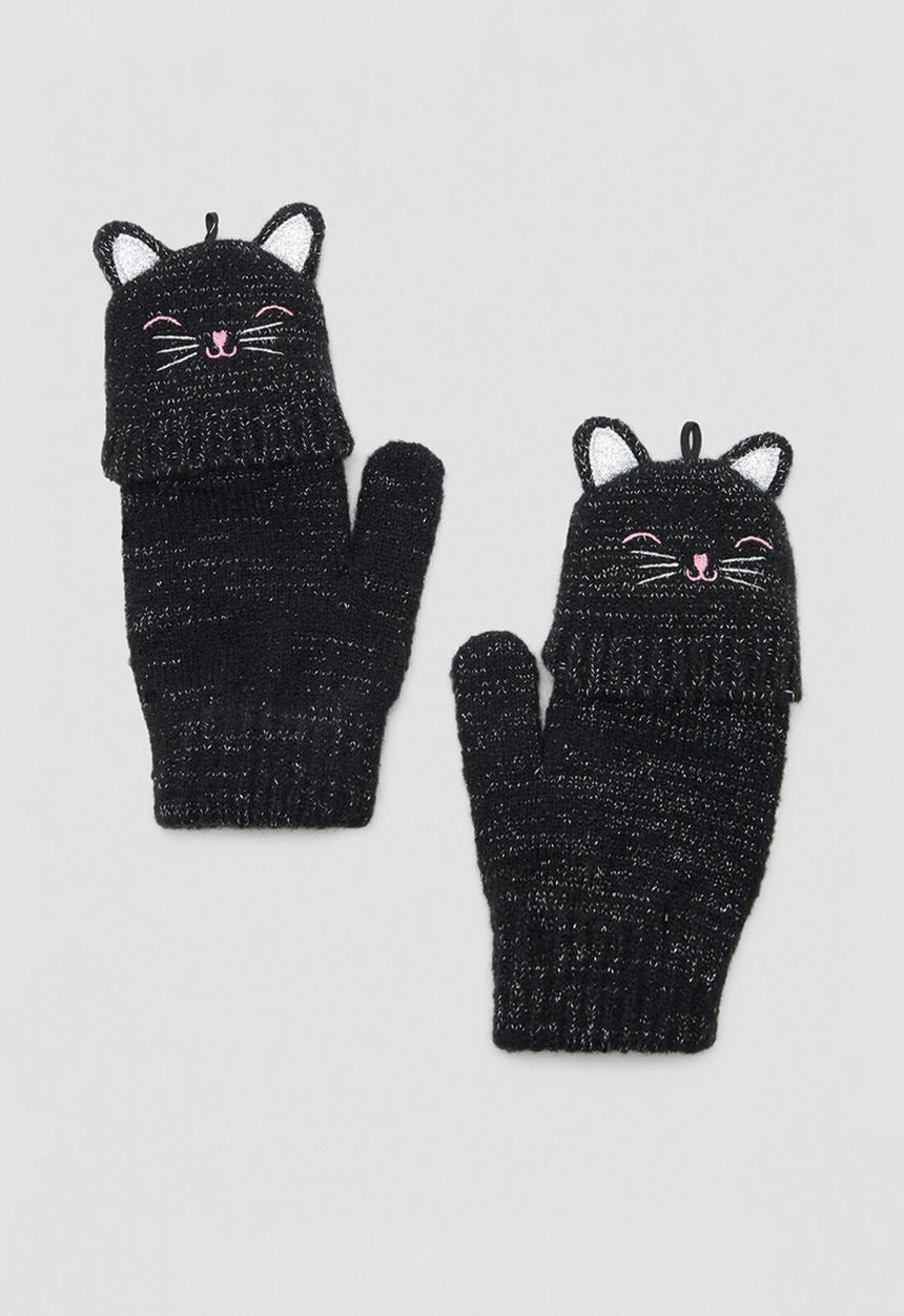 MANGO - Gloves  -  black