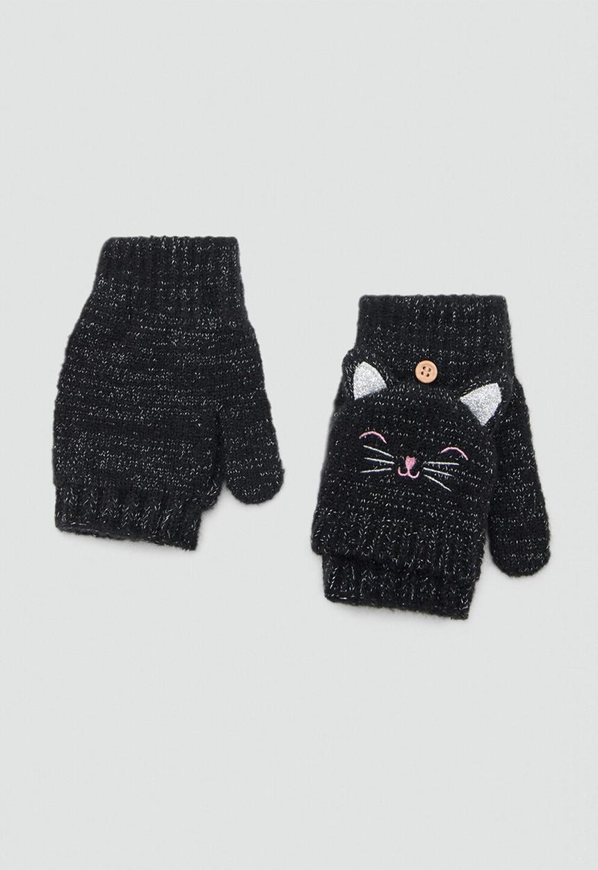 MANGO - Gloves  -  black