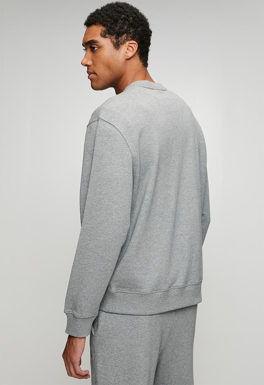 Calvin Klein - Long Sleee Eu 350Terry Monologo Cn Swtshrt - Med Grey Htr
