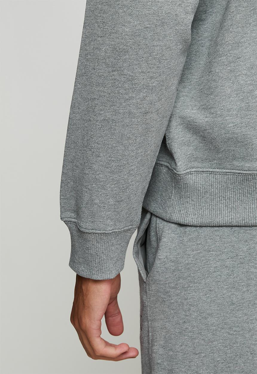 Calvin Klein - Long Sleee Eu 350Terry Monologo Cn Swtshrt - Med Grey Htr