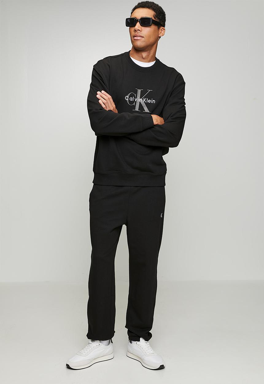 Calvin Klein - Long sleeve  eu 350terry monologo cn sweatshirt - black