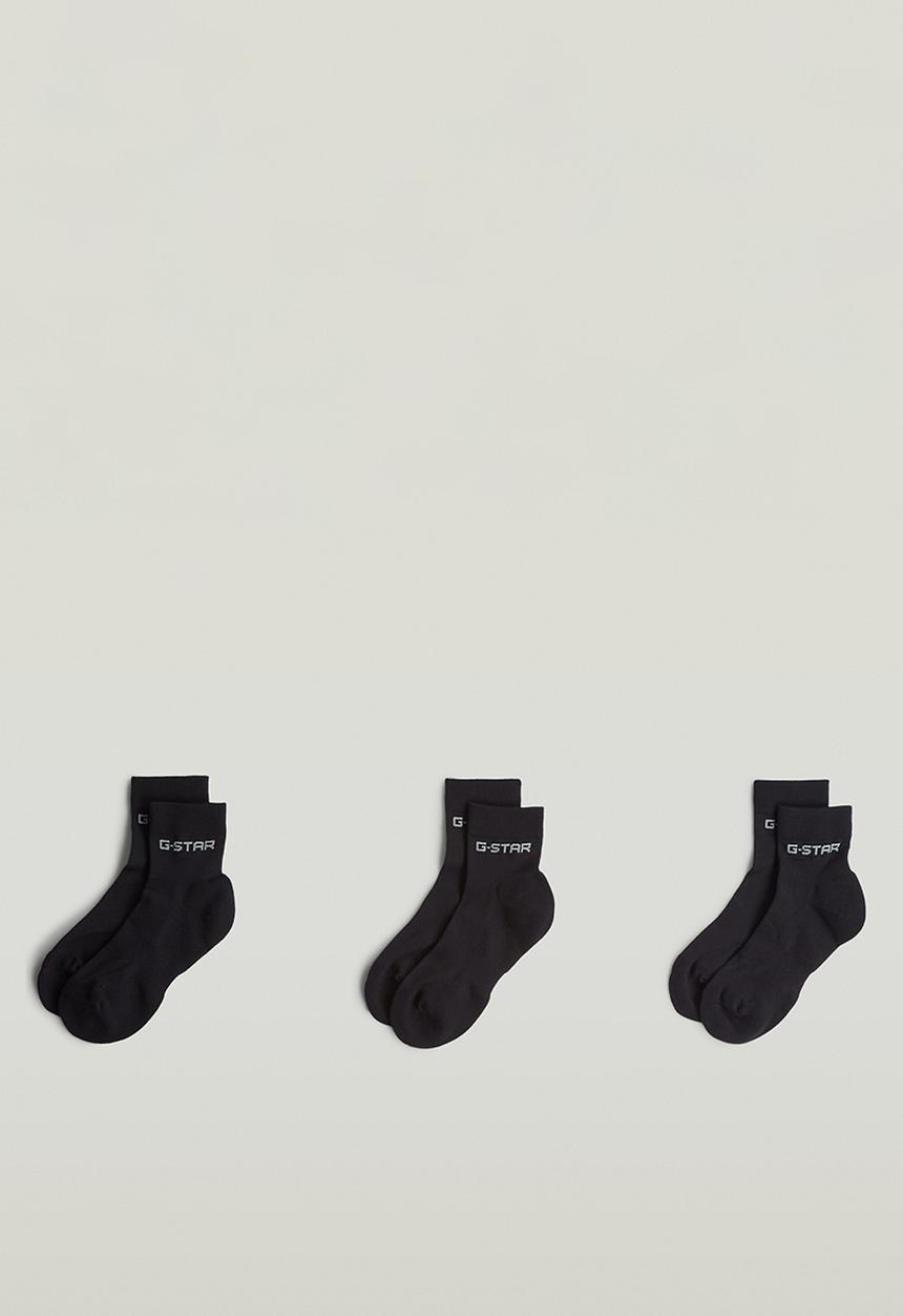 G-STAR - Anklet sock 3-pack - black