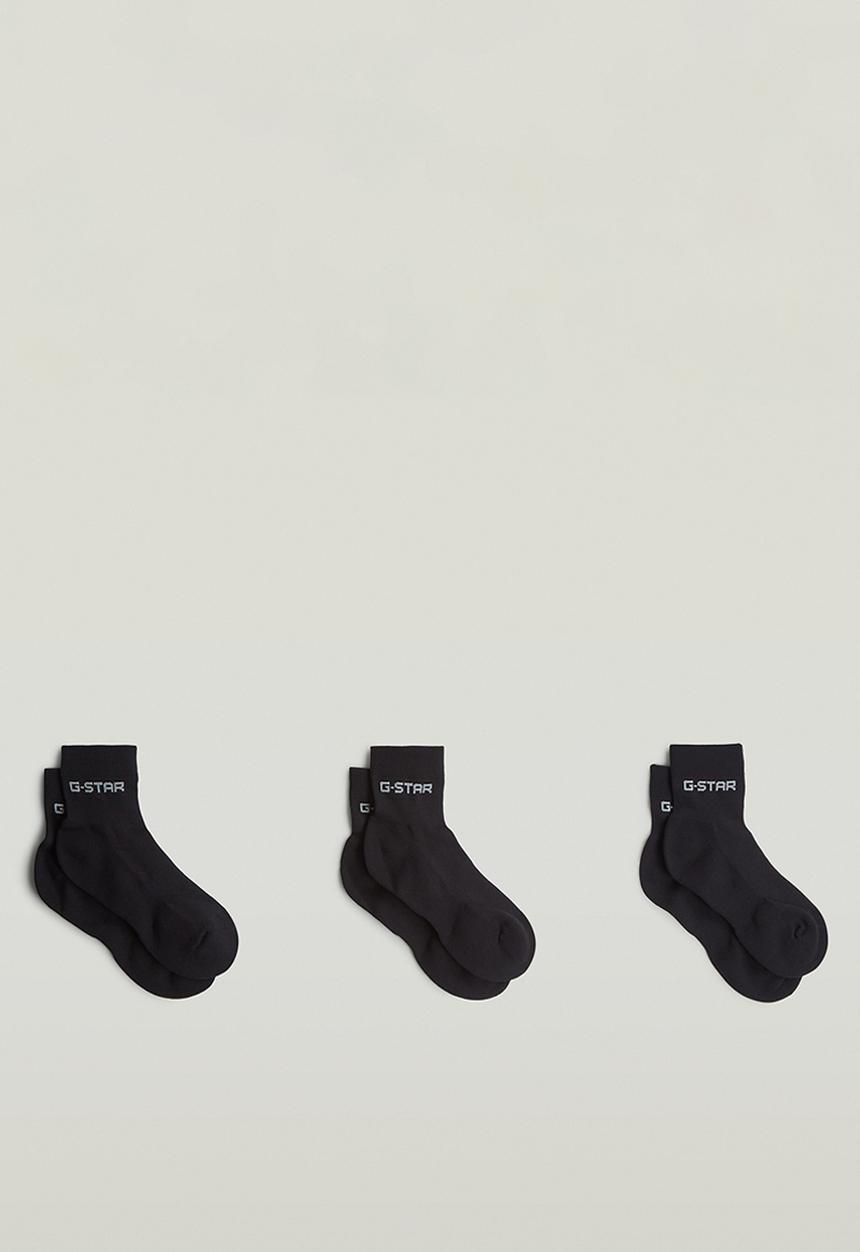 G-STAR - Anklet sock 3-pack - black