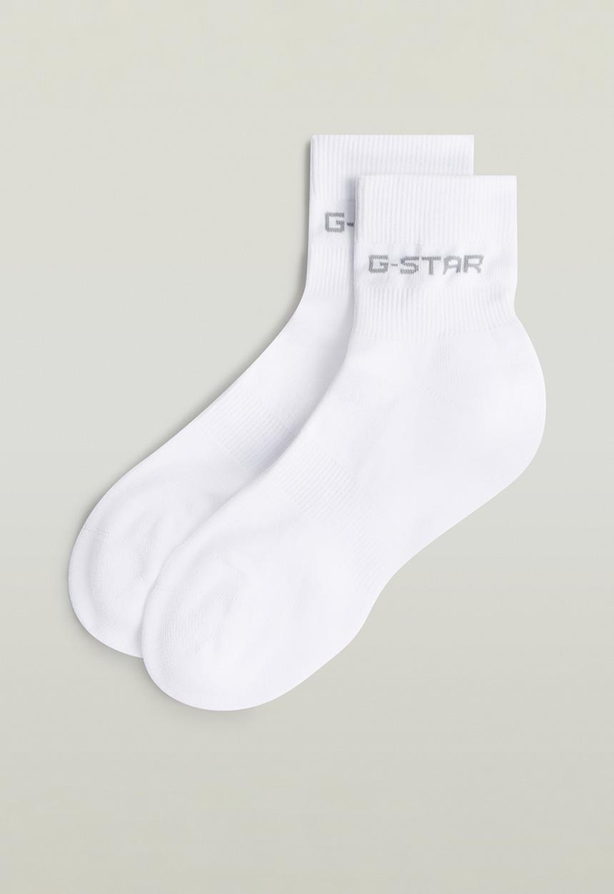 G-STAR - Anklet sock 3-pack - white