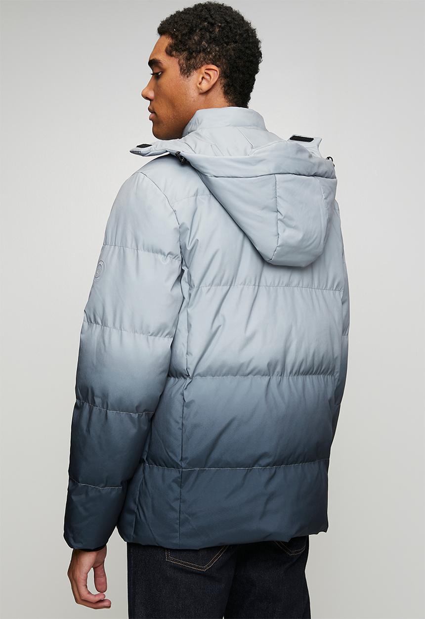 POLO - Mali Ombre Puffer Long Sleeve Jacket - Blue