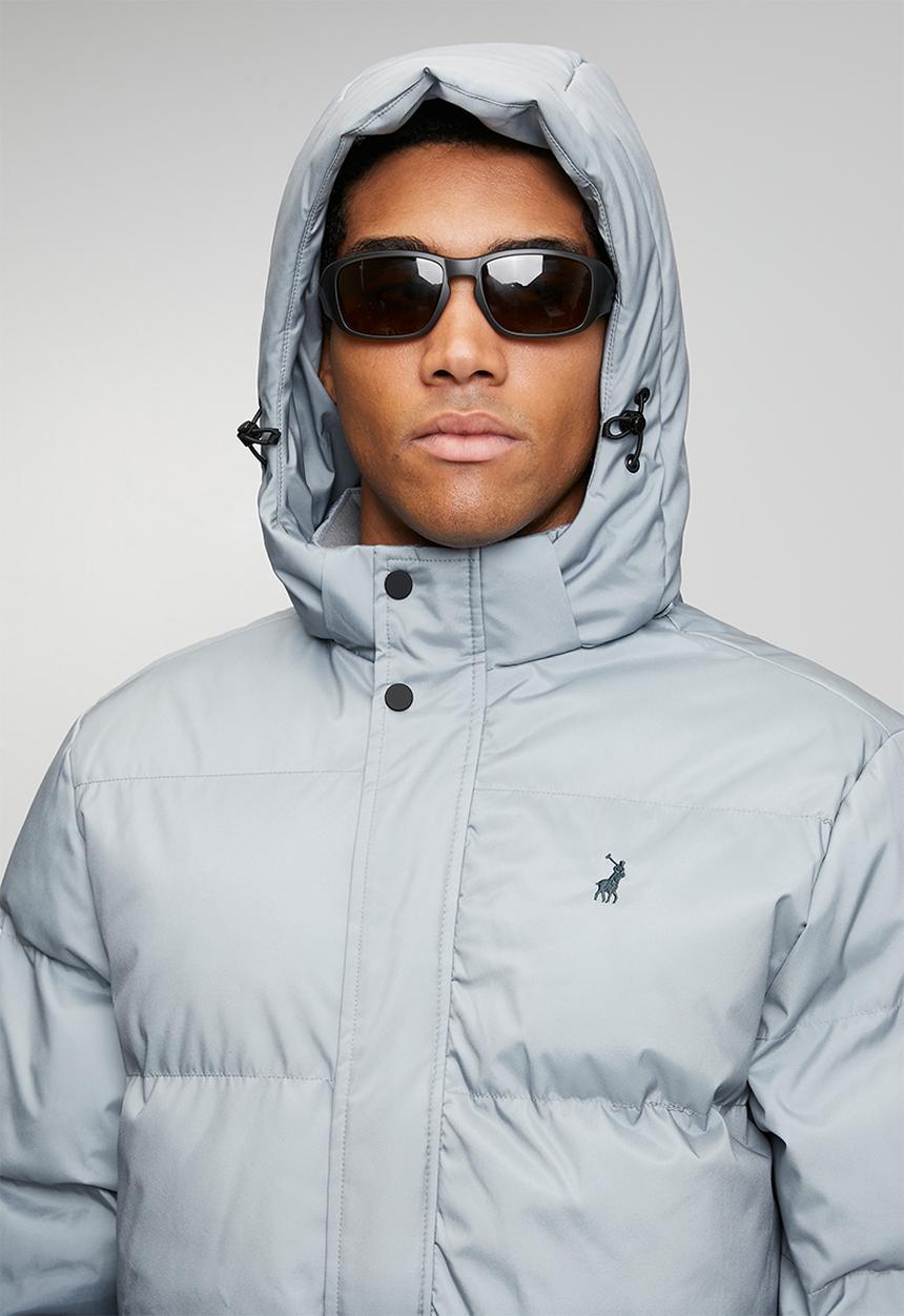 POLO - Mali Ombre Puffer Long Sleeve Jacket - Blue