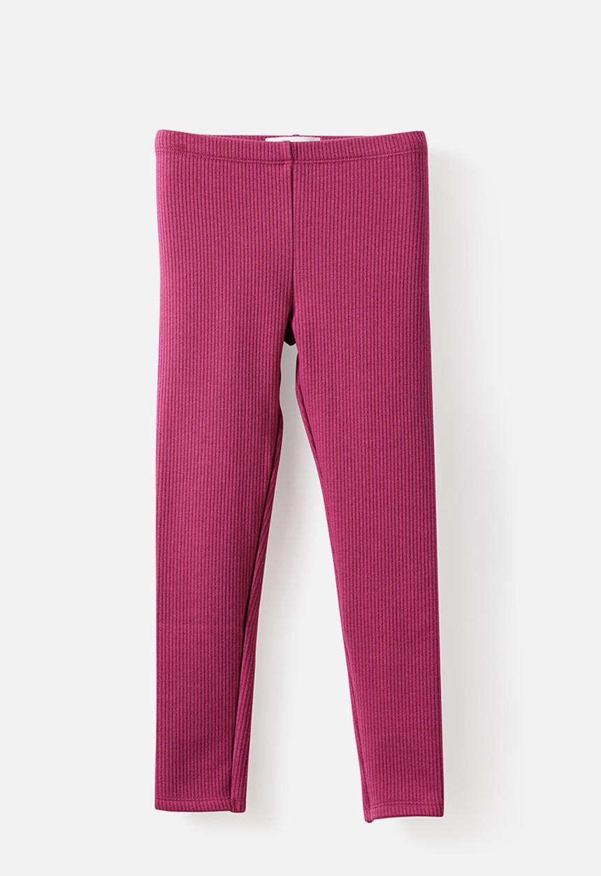 Cotton On - Fleece Legging - Heritage Red/Rib