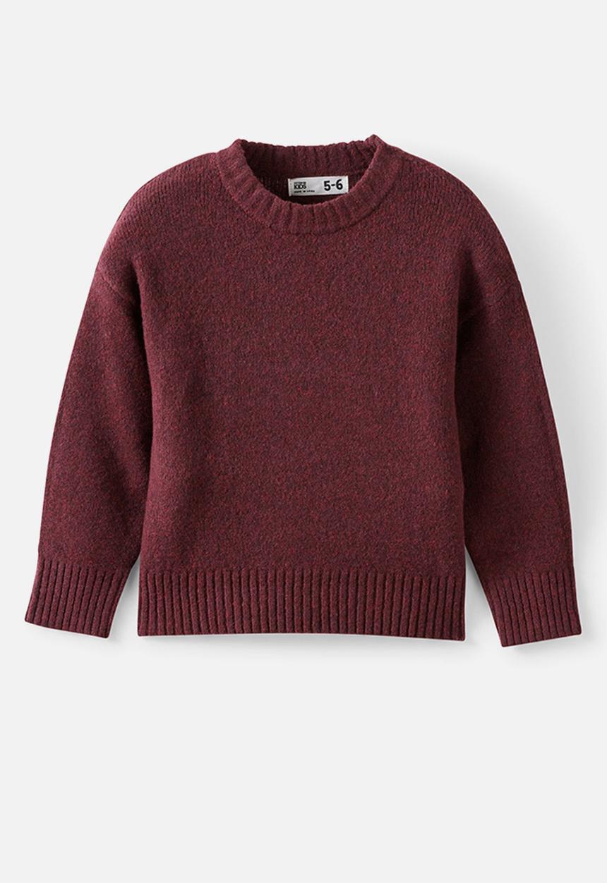 Cotton On - Sam Soft Knit Jumper  -  Bordeaux Marle