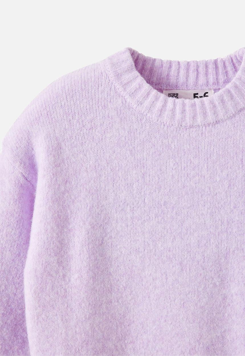 Cotton On - Sam Soft Knit Jumper - Vintage Lilac Marle