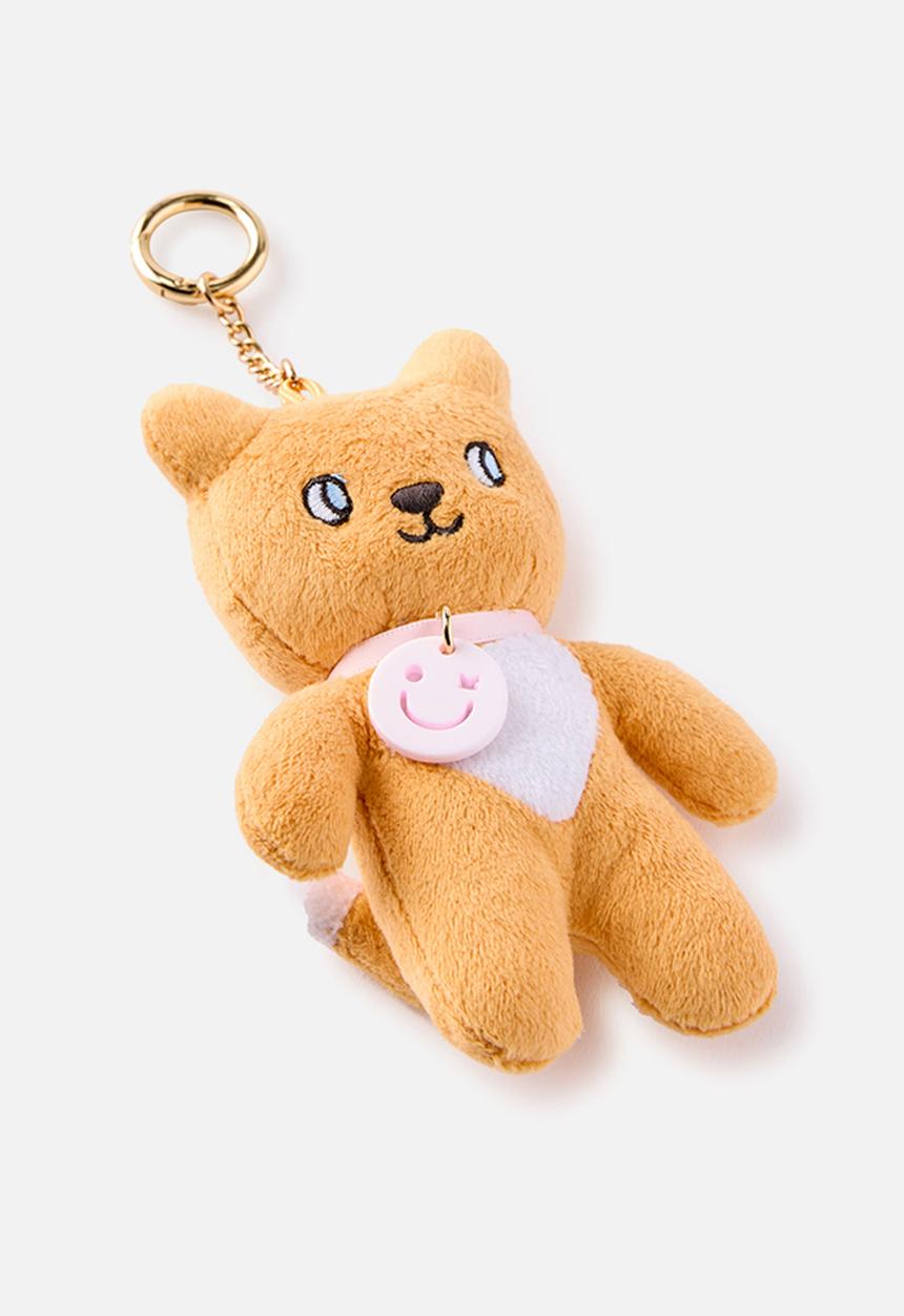 Cotton On - Brooklyn Bag Charm - Mandarin/Kitty