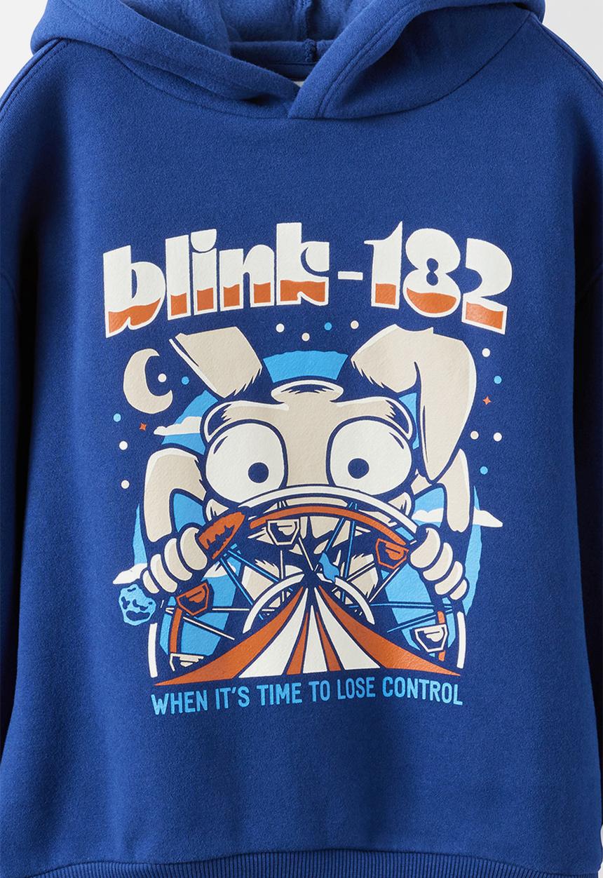 Cotton On - License Sammy Oversize Hoodie - Lcn Bra Denim Navy/Blink 182 Rabbit