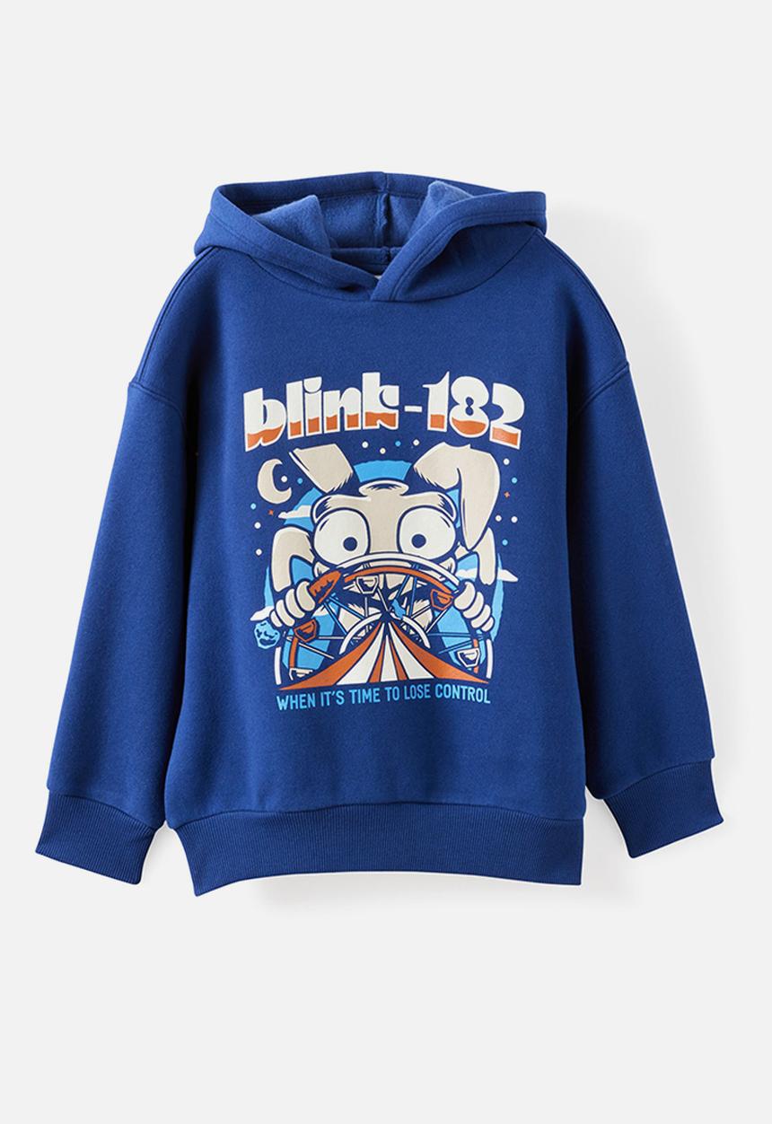 License Sammy Oversize Hoodie - Lcn Bra Denim Navy/Blink 182 Rabbit