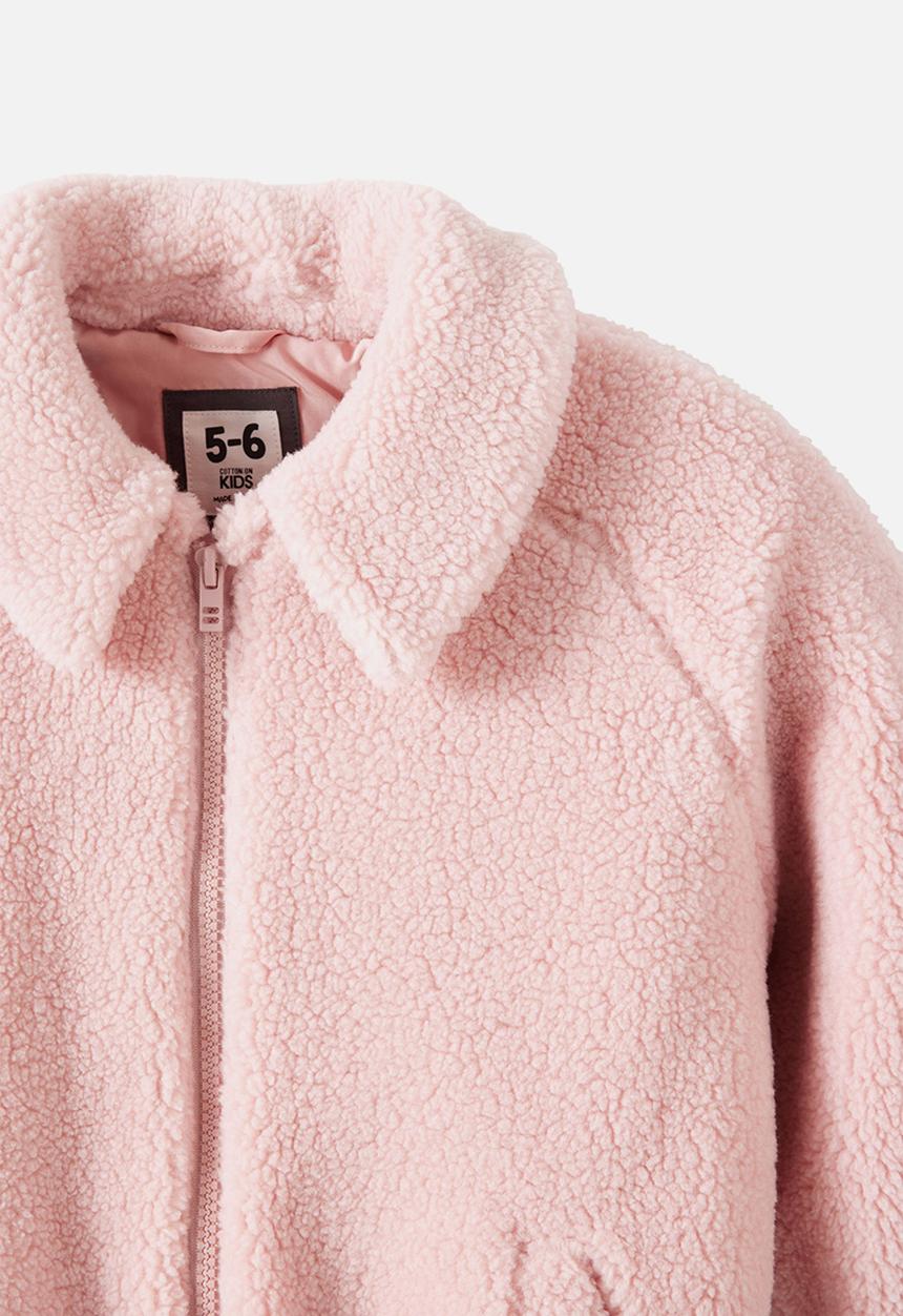 Cotton On - Teddy Bomber Jacket - Zephyr