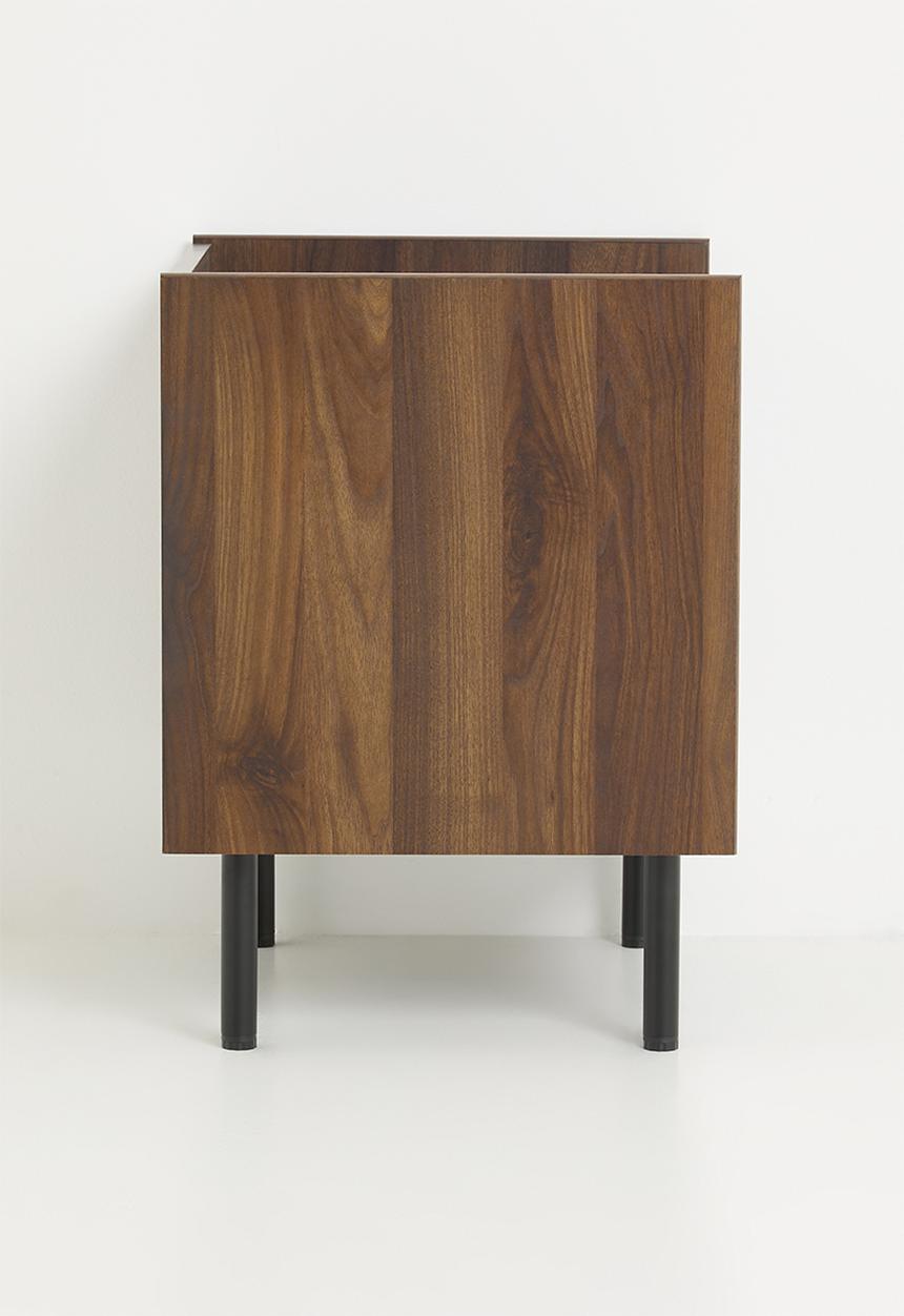 Sixth Floor - Malibu Bedside Table - Natural & Black