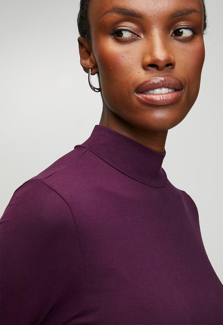 Me&B - Luxe Polo neck Essential - purple