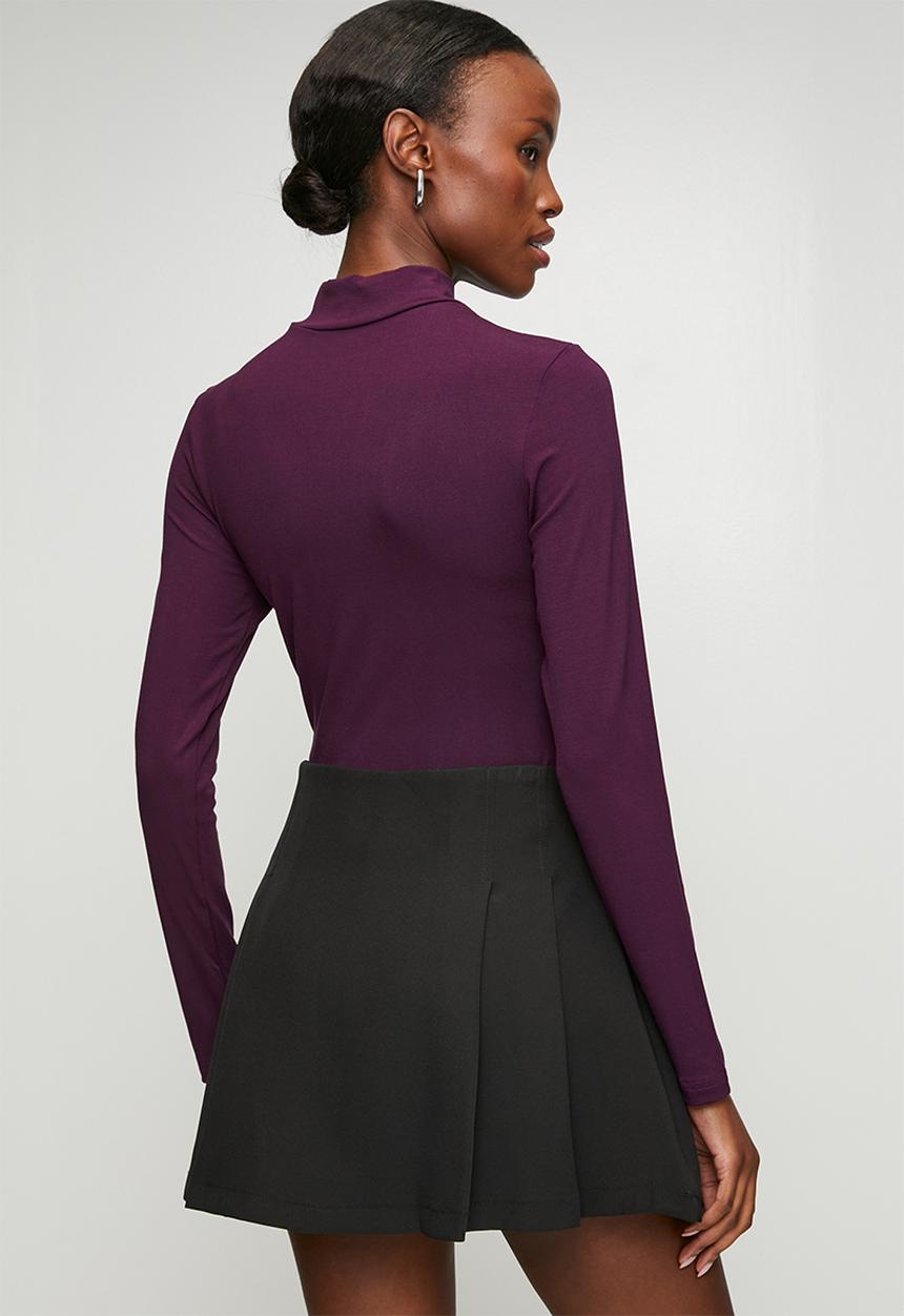 Me&B - Luxe Polo neck Essential - purple