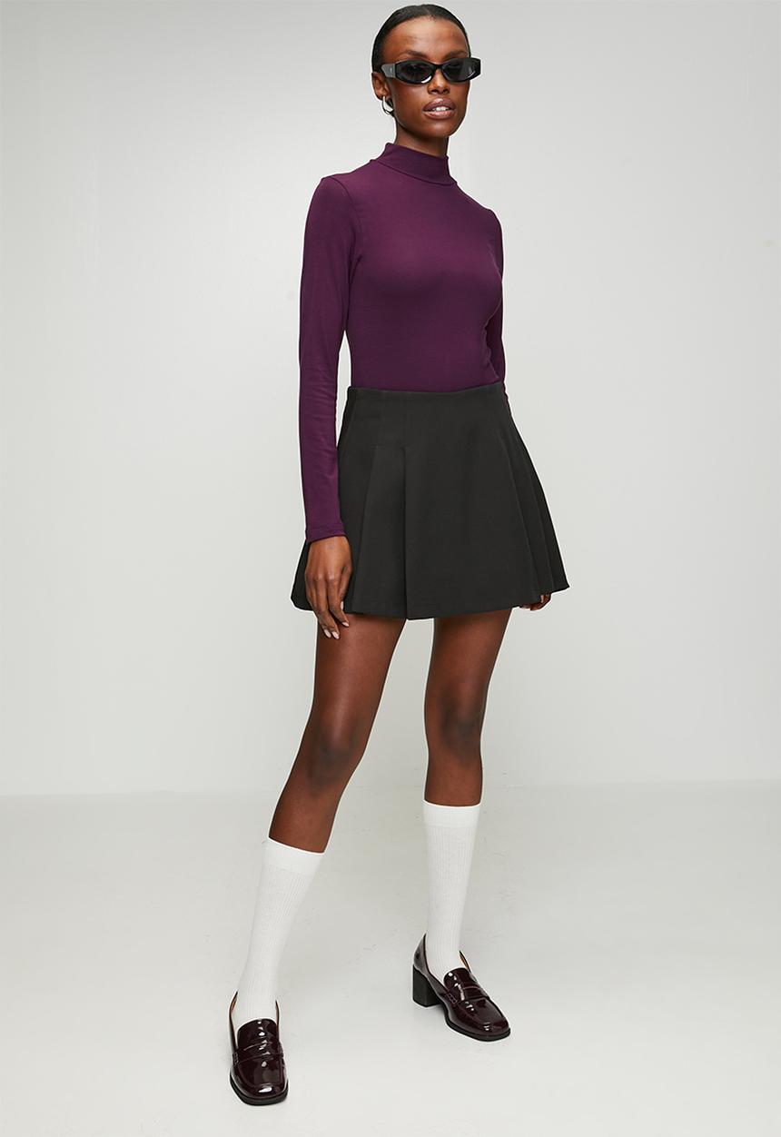 Me&B - Luxe Polo neck Essential - purple