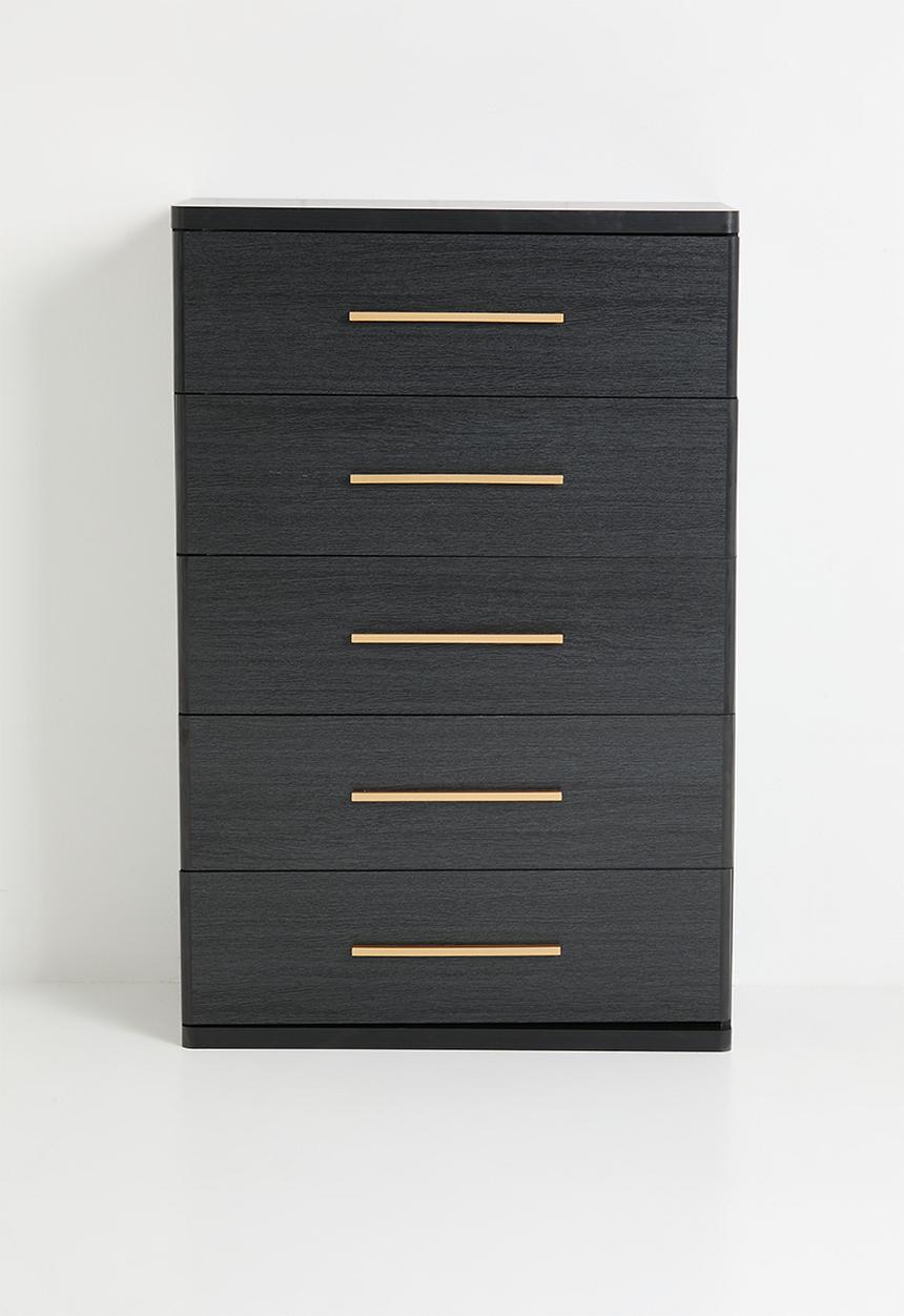 Sixth Floor - Roux 5 Drawer - Black