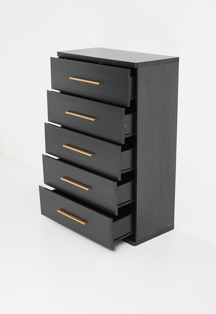 Sixth Floor - Roux 5 Drawer - Black
