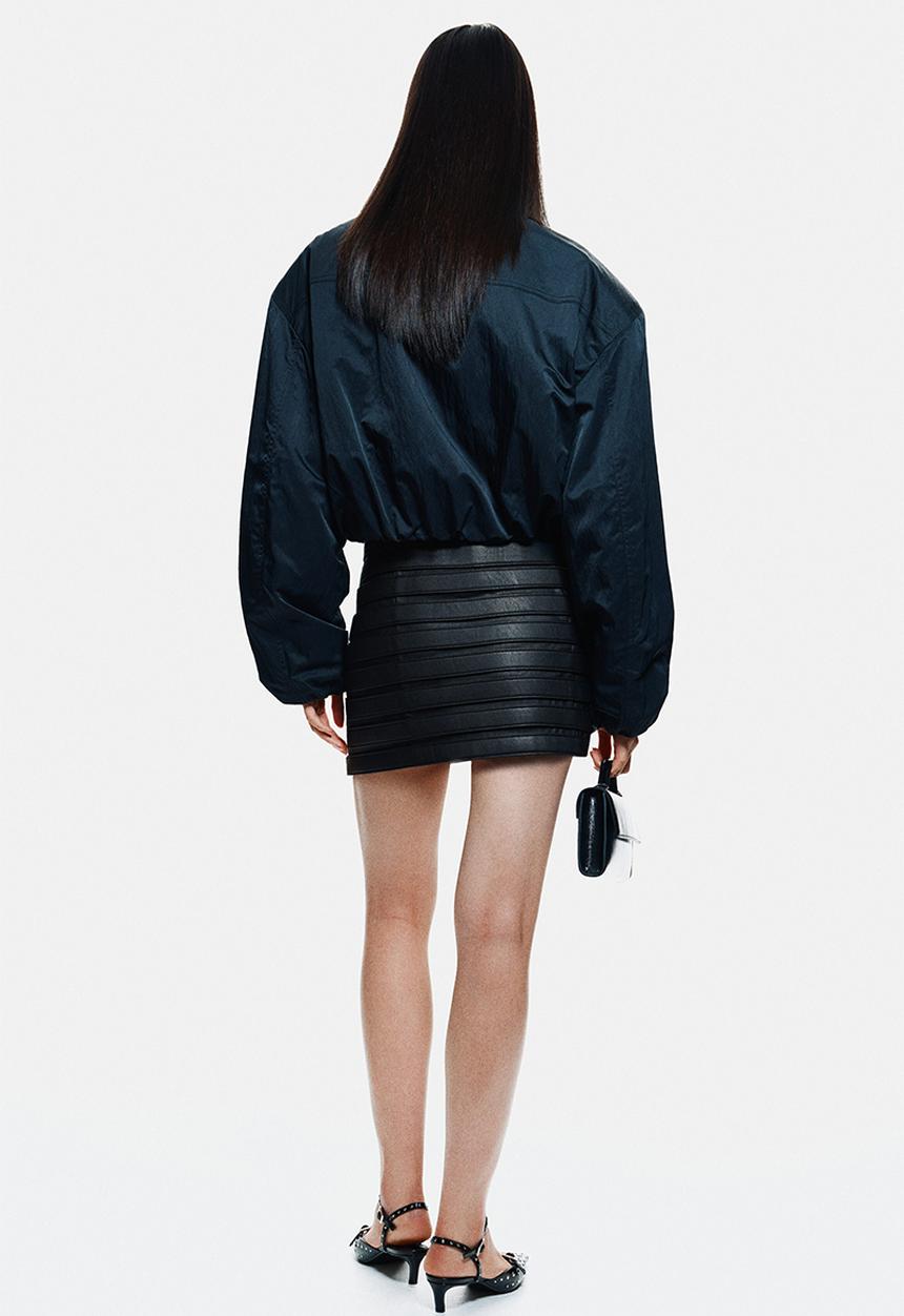 H&M - Belt-detail mini skirt - black