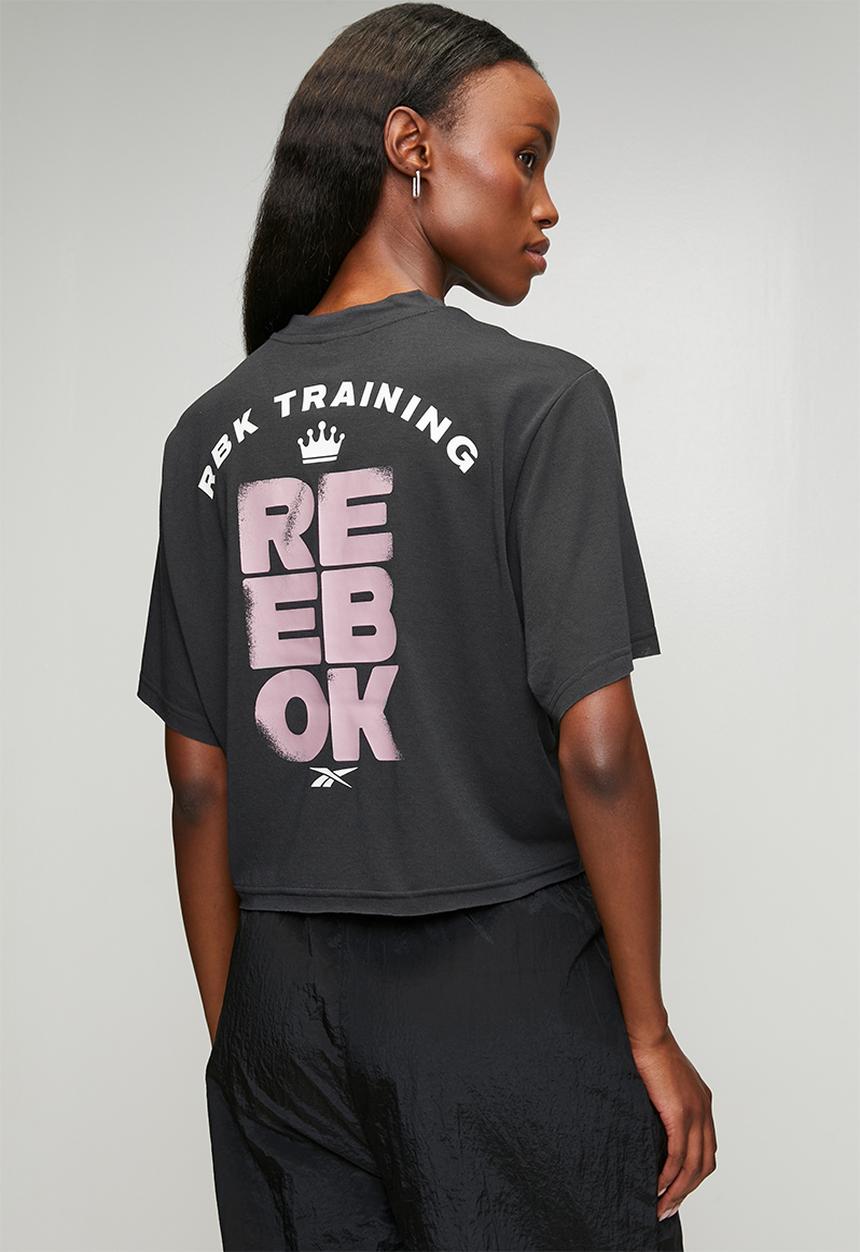Reebok - Lux Batwing Graphic T-Shirt - Black