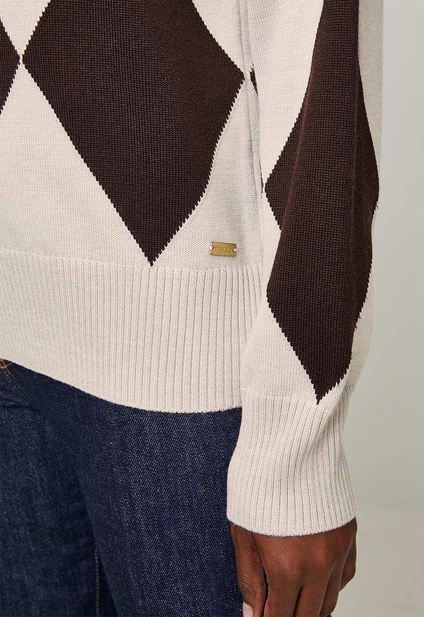 Pringle of Scotland - Pringle nora merino jersey - stone