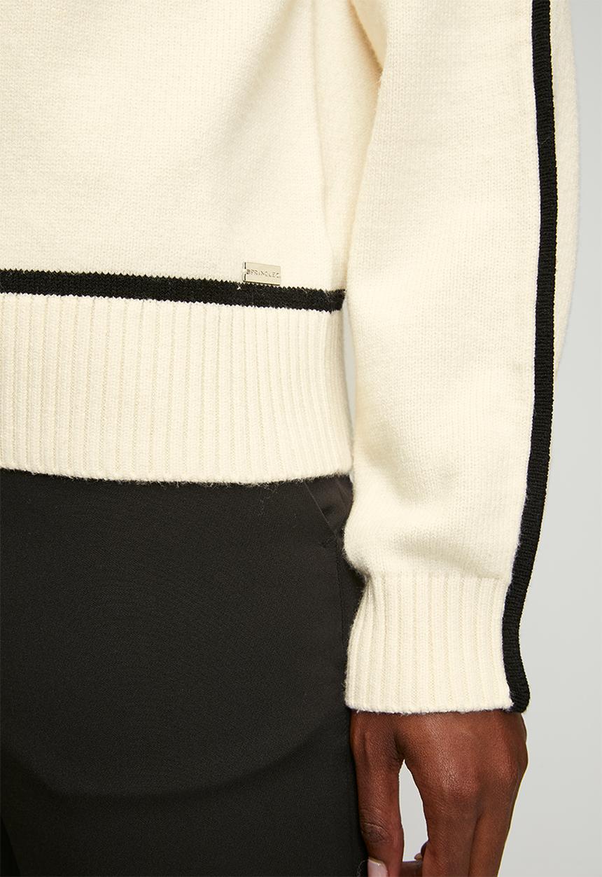 Pringle of Scotland - Pringle elara knit poloneck - milk