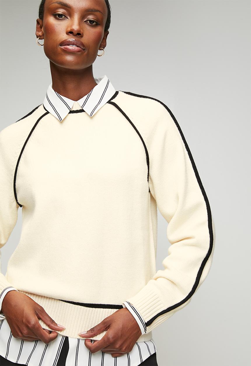Pringle of Scotland - Pringle elara knit poloneck - milk