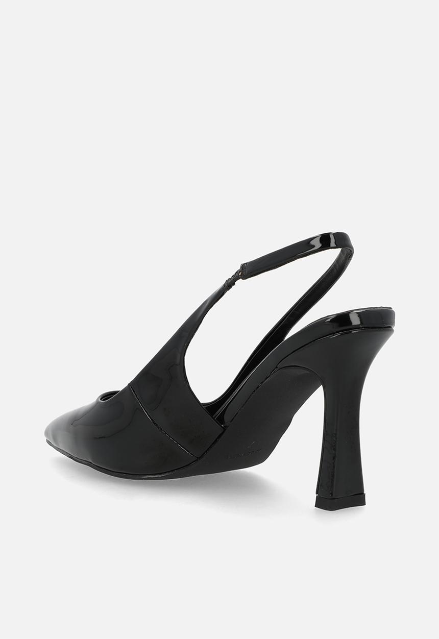 Raid London - Hollie closed toe stiletto heel slingback - black 