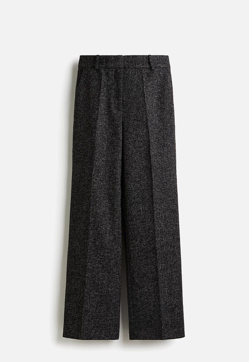 H&M - Tailored trousers - black marl